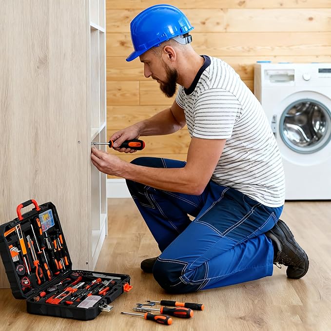 SOLUDE Tool Set,148-Piece Home Repair Tool Kit for Men Women College Students,Household Basic Hand Tool Sets with Case for Home Maintenance,Dorm Essentials and DIY Projects