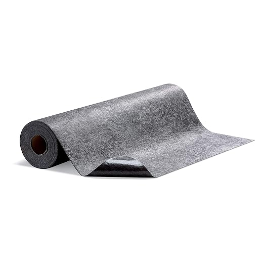 PIG Grippy Floor Mat | Industrial Entrance Mat with Adhesive Backing | 3' x 50' Mat Runner | Gray | GRP36201-GY
