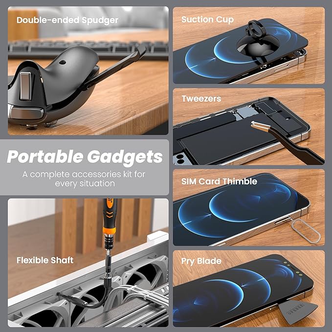 JOREST 115 in 1 Small Precision Screwdriver Set, Tool Gifts for Men Dad Him, Magnetic Repair Tool Kit for PC, Laptop, Tablet, iPhone, Macbook, Jewelers, PS5, Xbox, Switch, Game Console, Door &Chair