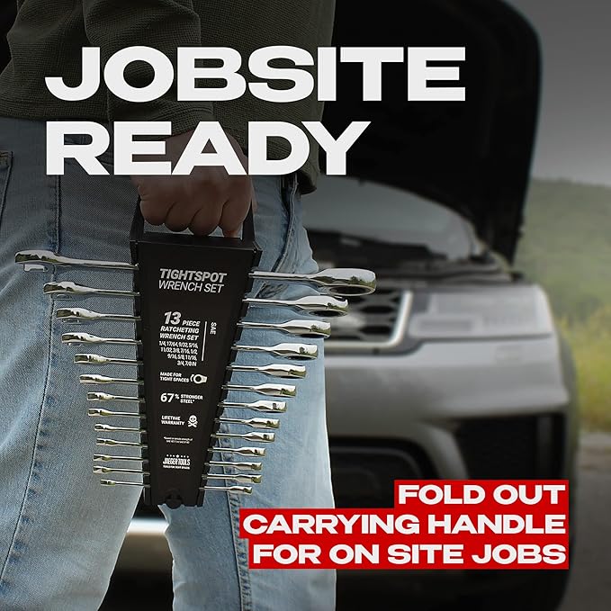 Jaeger 26pc TIGHTSPOT Ratcheting Wrench Master Set - Metric & Inch/SAE Combination Sizes