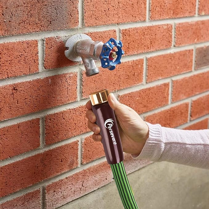 persevere Garden Hose Lightweight Water Hose Kink Free Watering Hose Soft Farm Hose for Watering Lawn, Yard, Garden, Car Washing and Home Cleaning 25, 50, 75 and 100 ft (75FT)
