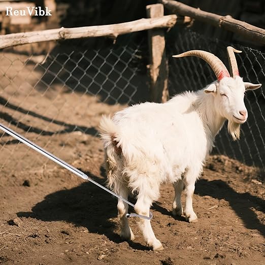 Sheep Goat Catcher Hook, 304 Stainless Steel Sheep Leg Hook Goat Catcher, Length Can Be Adjusted Freely 44"48"59"63"75" Catching Tools, Grab Them Simply and Quickly