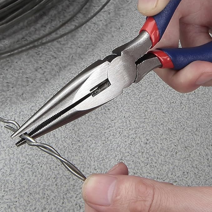 WORKPRO Large Pliers & Wrench Set 6-Piece (10" Water Pump, 10" Slip Joint, 8" Long Nose, 8" Linesman, 6" Diagonal, 8" Adjustable Wrench) for DIY & Home Use, W001329A