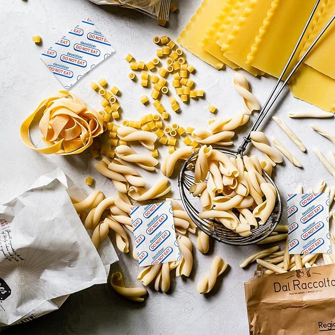 100 Packs 400CC Food Grade Oxygen Absorbers (10 Pack in Individual Vacuum Bag)-for Long Term Food Storage & Survival，Mylar Bags, Canning, Harvest Right Freeze Dryer, Dehydrated, and Preserved Foods