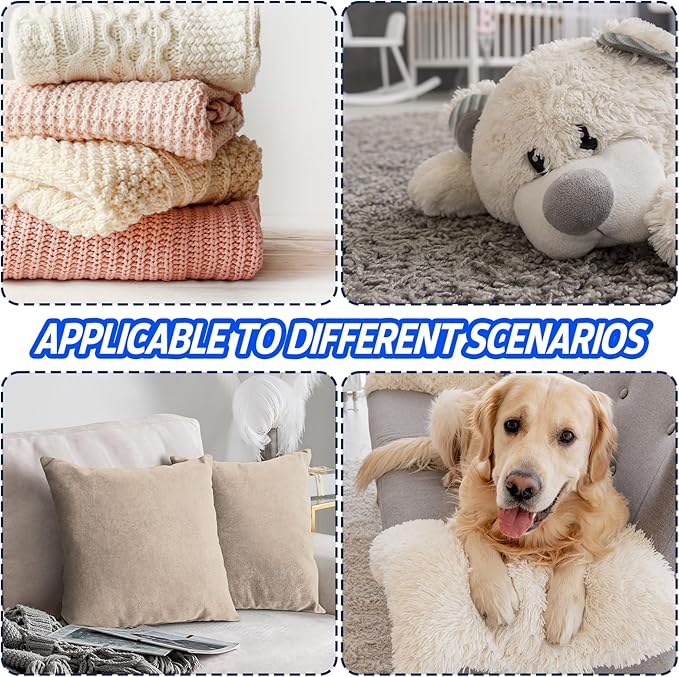 Pet Hair Remover for Laundry, 12 PCS - Reusable Dog & Cat Hair Remover Tool, Effectively Removes Pet Hair, Lint and Dander from Bedding and Clothing, Suitable for Washing Machines, Dryers