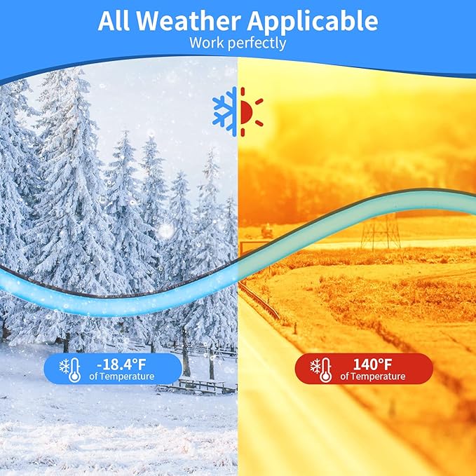 Garden Hose 5/8" x150FT,Heavy Duty 450B.P Water Hose Lawn & Garden Watering Equipment 3/4" Solid Brass Fittings