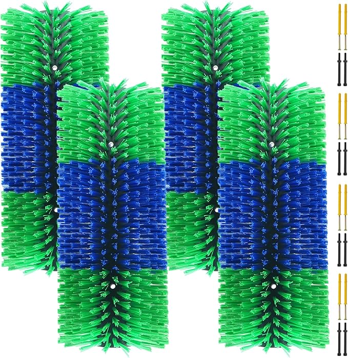 Livestock Scratching Brush Goat Scratcher Brush Full Massage Grooming Tool with 16 Screws for Cow,Cattle,Cow,Sheep, Horses,Pigs