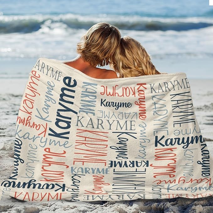 Personalized Name Blanket for Kids and Adult Customized Blanket for Boys Girls Baby Personalized Blanket and Throws