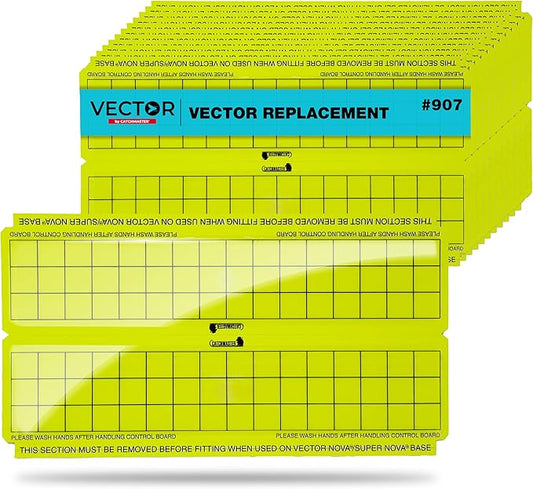 Catchmaster Vector Trap Replacement, UV Light Fly Traps for Home, Unscented Sticky Gnat Glue Boards for House, UV Lamp Insect & Mosquito Killer Refill, Adhesive Bug Light Boards, 12-Pack Yellow