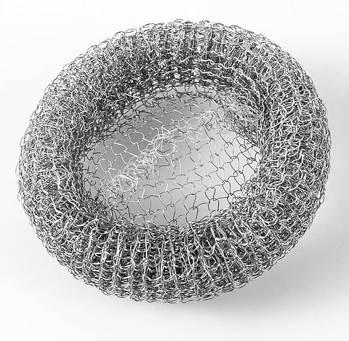 24 Pieces Lint Traps Washing Machine Stainless Steel Lint Snare Traps Laundry Mesh Washer Hose Filter with 24 Pcs Cable Ties