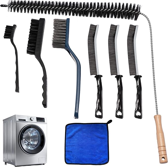 8 Pack Dryer Vent Cleaner Kit, Flexible Dryer Lint Brush Vent Cleaner, Lint Trap Cleaning Tool, Complete Dryer Duct Cleaning Kit for Laundry Room Essentials & Appliance Maintenance, Cleaning Supplies