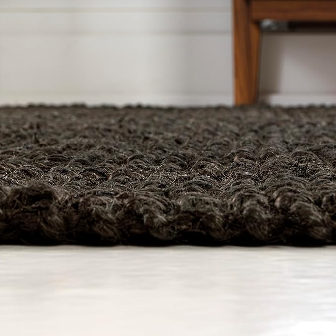 JONATHAN Y Pata Hand Woven Chunky Jute Brown Indoor Area Rug, 4x6, Bohemian, Rustic, Cottage, Easy-Cleaning for Living Room, Bedroom, Kitchen, Non-Shedding (NRF102G-4)