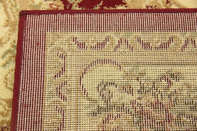 Unique Loom Versailles Collection Traditional Classic Floral Motif Area Rug (3' 3 x 5' 3 Rectangular, Burgundy/ Ivory)