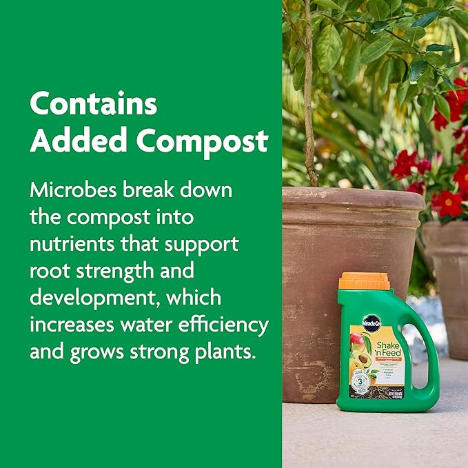 Miracle-Gro Shake 'N Feed Continuous Release Citrus, Avocado & Mango Plant Food, 4.5 lb.