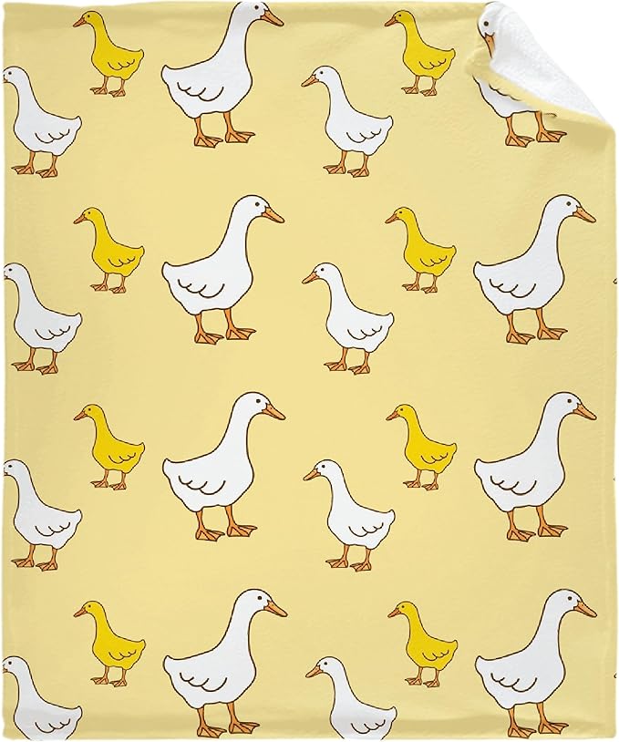 Duck Blanket Soft Blankets and Throws Flannel Cozy Lightweight Quilt Gift Perfect for Bed Sofa Couch-80 x60 Large for Adult