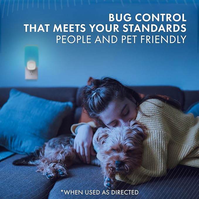 STEM Insect Trap - Indoor Fruit Fly & Gnat Pest Control for House, Home and Kitchen, Attracts & Traps Flying Bugs, Soft Blue Light - Includes 1 Plug-in Device & 1 Cartridge