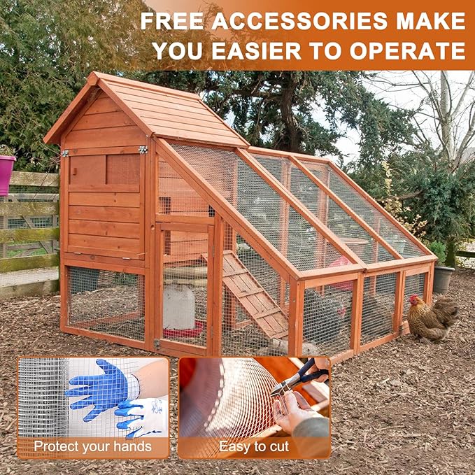 Hardware Cloth, 1/2 inch 24inx50ft 21GA Hot-dip Galvanized Wire Mesh, Wire Fence, Chicken Wire Mesh,Poultry Farming, Garden Fence,Wire Mesh, Tree Protection, Gopher Wire, Rabbit Wire.