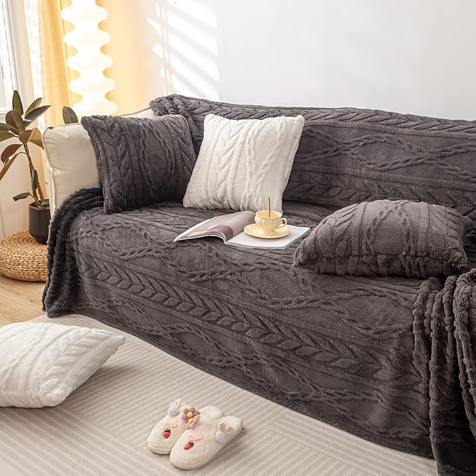 YUSOKI Sherpa Twin XL Blanket-3D Stylish Design Super Soft Fuzzy Cozy Warm Blanket Thick Plush Fluffy Furry Blankets for Teen Girls Women Couch Bed Sofa Chair Men Boys Gift(Morel,65"x90")