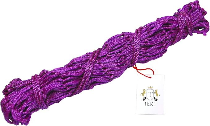 T TEKE Classic Slow hay Feeder hay nets, 40" Length with 2" Holes, Horse Supplies hay Bags for Horses, Goat Feed
