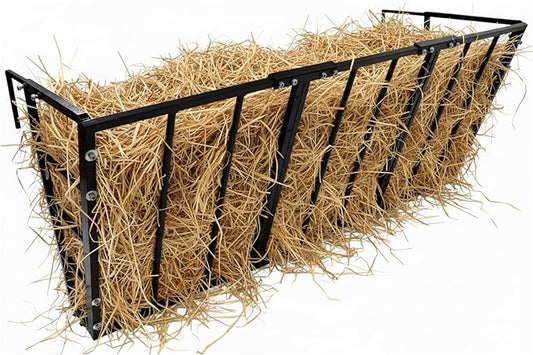 FEBTECH Hay Feeder Wall Mount - Hay Rack for Horses – Versatile 36 Gallon Capacity – Heavy-Duty Powder-Coated Steel Feeder for Goat & Sheep – Provide Barns & Farms Feeding Solutions…