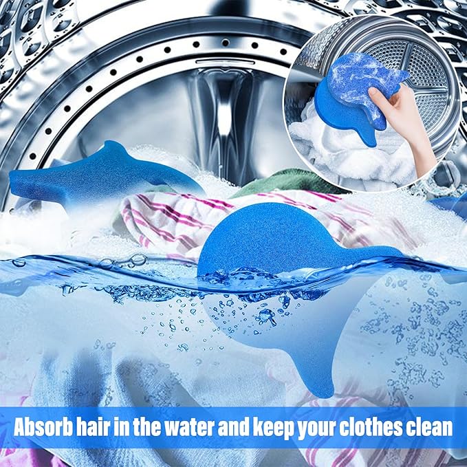 Pet Hair Remover for Laundry, Reusable Dog & Cat Hair Remover Tool, Effectively Removes Pet Hair, Lint and Dander from Bedding and Clothing, Suitable for Washing Machines, Dryers 4PCS