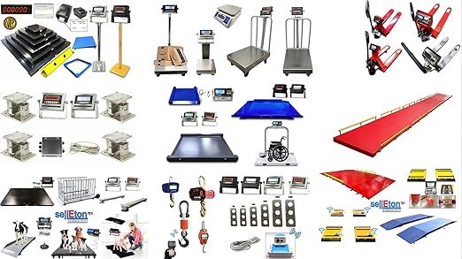SellEton PS-IN202 LED Scale Indicator/Data Collecting Capability with 4+4 Cable Package Led Display & Compatible with Any Floor Scale