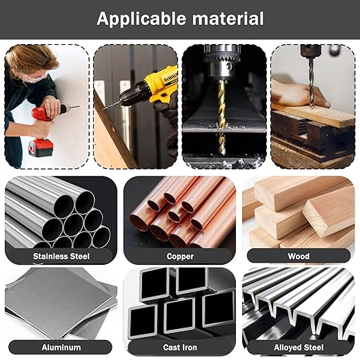 1/8" Cobalt Drill Bit Set, 10 Pcs M35 High Speed Steel Jobber Length Drill Bit Kit, 135 Degree Tip, Tiny Straight Shank Twist Drills for Hard Metal, Stainless Steel, Plastic, and Hard Wood