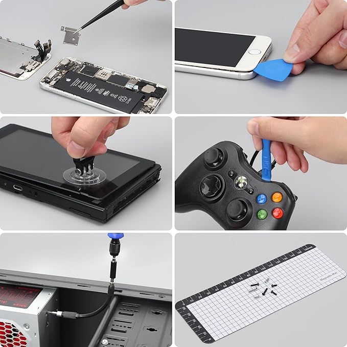 STREBITO Precision Screwdriver Set 153 in 1 Small Magnetic Screwdriver Set with Case, Electronic Repair Tool Kit for Computer, Laptop, iPhone, Macbook, PC, PS5, Xbox Controller, RC, Jewelers, Glasses