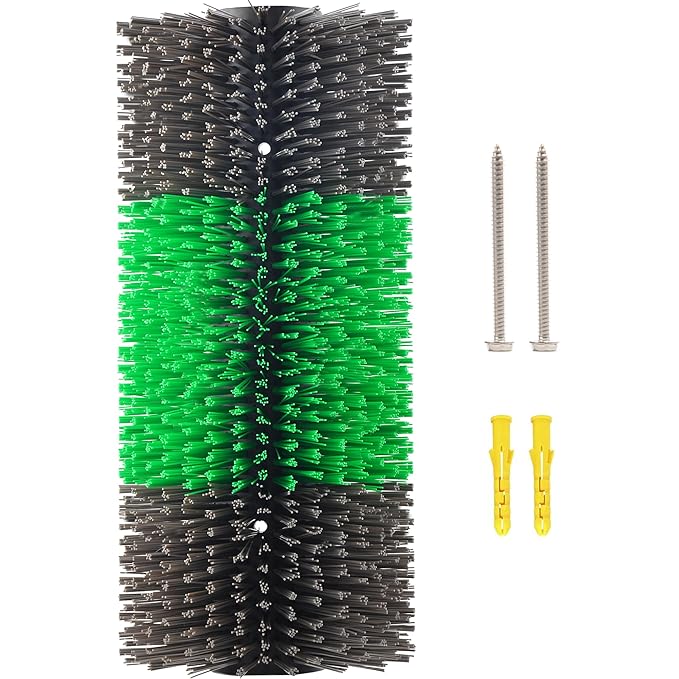 Livestock Scratch Brushes, Horse Scratcher Full Massage Brush Kit for Relieving Back Itching, Green