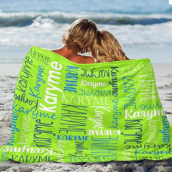 Personalized Name Blanket for Kids and Adult Customized Blanket for Boys Girls Baby Personalized Blanket and Throws