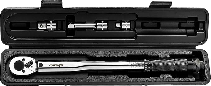 EPAuto 3/8-Inch Drive Click Torque Wrench 10-80 ft-lb. / 13.6-108.5 Nm 1.5" Wx1 Dx14.5 H