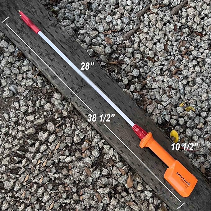 Rechargeable Waterproof Livestock Prod for Cows Cattle and Swine prod hog prod Animal prod for Big Large Dogs (NOT for Small Dog OR Pets), Shaft Length 28", Total Length 38 1/2 inch