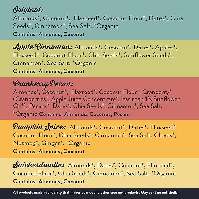 Wella Hot Cereal Oatmeal Alternative, Gluten-Free Breakfast, Grain-Free Paleo Organic Vegan, Protein, Fiber, Variety Pack (5 Count, 1.6 oz. Packets)