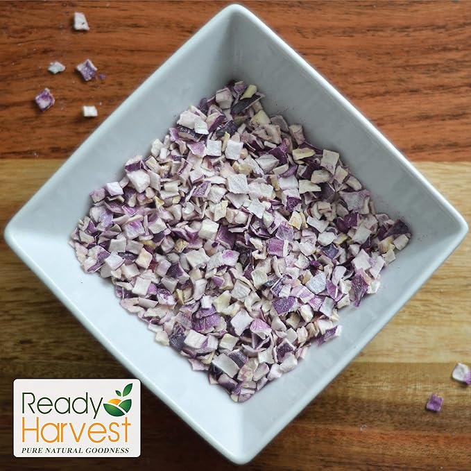 Ready Harvest Freeze Dried Food - Red Onions | Emergency Canned Vegetables | #10 Can | 25-Year Shelf Life | Cans Filled to the Top