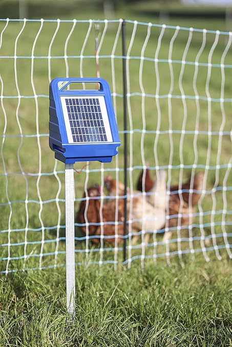 Starkline 42" x 164' Standard Electric Poultry Netting Solar Kit | All-in-One Electric Fence Kit for Backyards, Homesteads, Farms, and Ranches