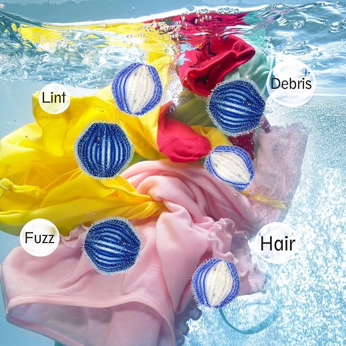 Pet Hair Remover for Laundry, Dog & Cat Hair Removal Tool Reusable,Effectively Removes Pet Hair, Lint, Dander from Clothing and Bedding Lint Catcher for Washing Machine and Dryer