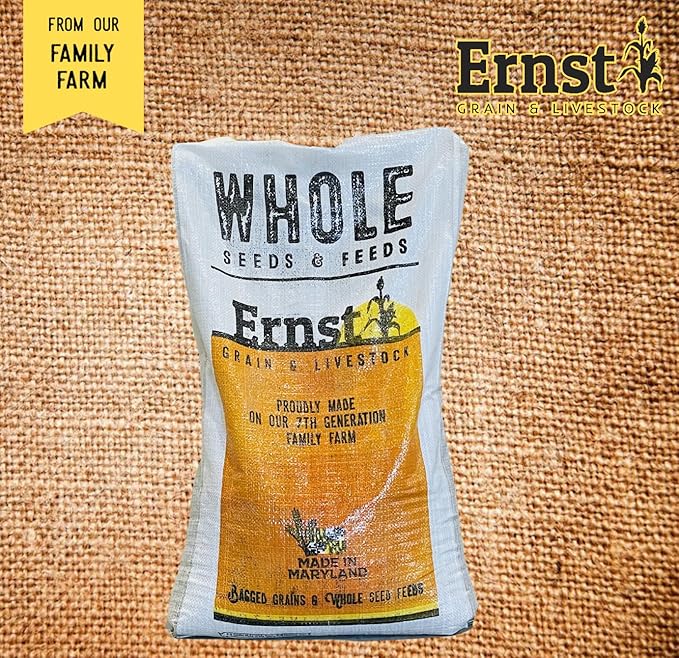Ernst Grain & Livestock Bird and Wildlife Feed – Perfect for Birds, Ducks, Squirrels, Turkeys, Rabbits, Geese, and Deer – Non-GMO Wild Animal & Bird Feed for Outside Feeders (25lb Bag)