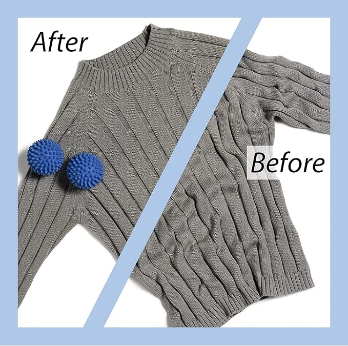 4-Pack Reusable Laundry Dryer Balls - Eco Friendly Fabric Softener Alternatives Soften and Fluff Laundry Wrinkle Release(Set of 4 Colorful Color)