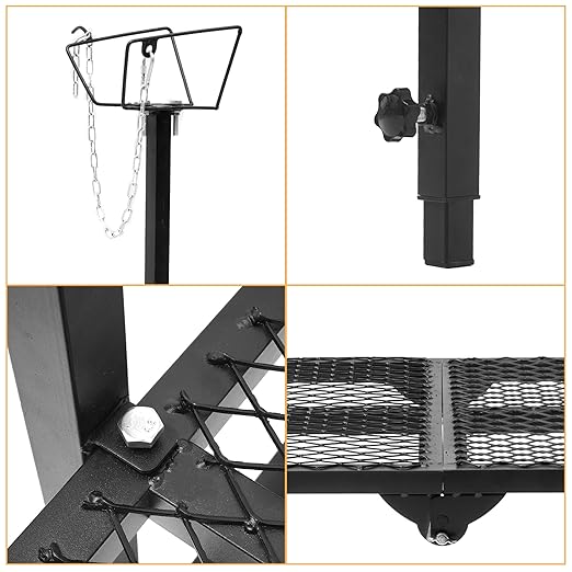 Nisorpa Goat Stand 51x23 Inch, Height Adjustable Sheep Stand for Shearing Trimming Milking, Max Load Capacity 550 LBS