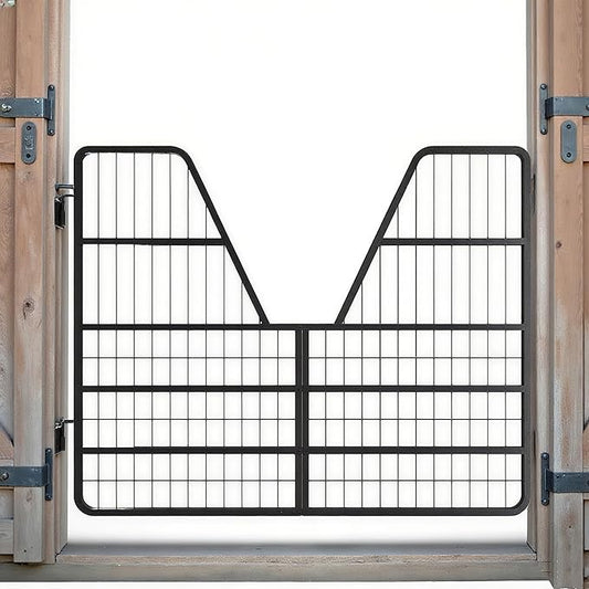 Heavy Duty 52" Wide X 42" High Steel Horse Stall Gate, Fits Standard Barn Doorways