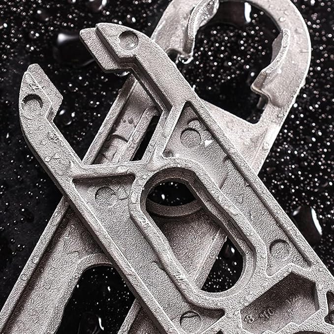 16 In 1 Multi Function Faucet Wrench, Professional Adjustable Sink Tool, 18.0x4.6cm, Kitchen Faucet Aerator Removal, Bathroom Drain Wrench, Heavy Duty Plumbing Spanner, For Toilet Shower Bathtub Insta