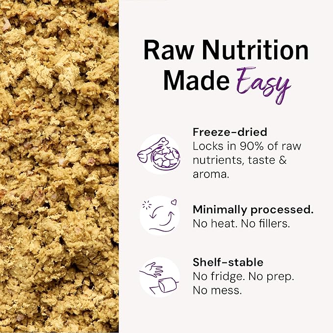 Stella & Chewy's Freeze-Dried Raw Cat Dinner Morsels - Premium Salmon & Chicken Recipe with 98% Wild-Caught & Cage-Free Protein - Natural Grain-Free Cat & Kitten Food - Made in USA - 18 oz
