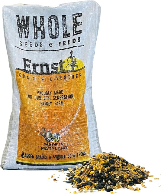 Ernst Grain & Livestock Bird and Wildlife Feed – Perfect for Birds, Ducks, Squirrels, Turkeys, Rabbits, Geese, and Deer – Non-GMO Wild Animal & Bird Feed for Outside Feeders (25lb Bag)