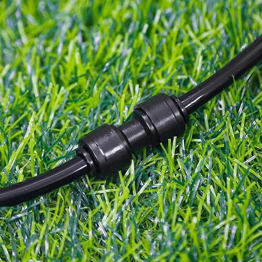 30 Pack 1/4 Inch Drip Irrigation Coupling Fittings - 1/4'' Drip Line Push-to-Fit Connectors for 1/4 Inch Drip Irrigation Tubing Leak Free Lock Coupler Parts for Drip Irrigation System