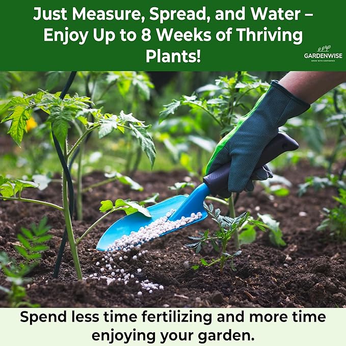 13-13-13 Slow Release Granular Fertilizer – All Purpose Plant Food 13 13 13 for Outdoor Grass, Vegetables, Roses, Flowers, Shrubs, Trees. Lawns, Gardens, Potted Plants (3 quarts)