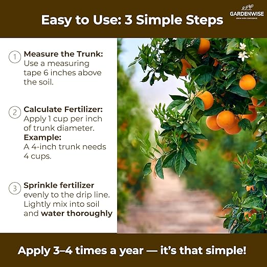 Professional Citrus Fertilizer + Vital Micronutrients; Perfect Balanced NPK for All Citrus; for Indoor and Outdoor Plants; Orange, Lime, Avocado and Lemon Tree Fertilizer (1 Quart)