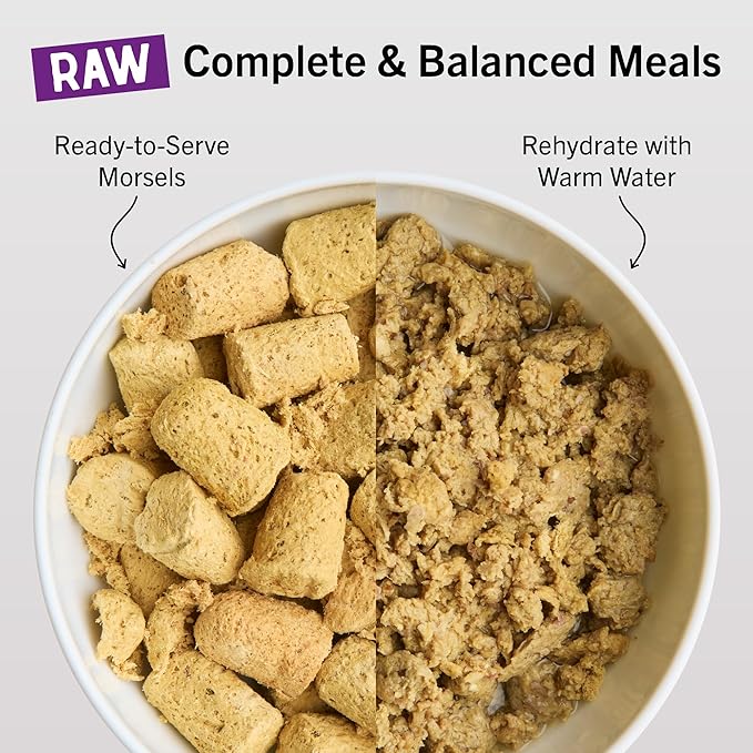 Stella & Chewy's Freeze-Dried Raw Cat Dinner Morsels - Premium Chicken Recipe with 98% Cage-Free Meat & Organs - Natural Grain-Free Cat & Kitten Food - Made in USA - 8 oz
