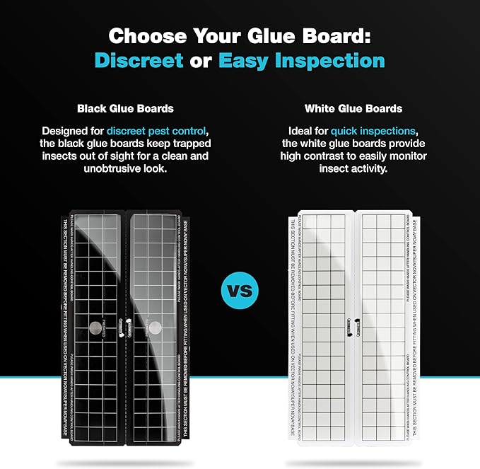 Catchmaster Vector Trap Replacement, UV Light Fly Traps for Home, Unscented Sticky Gnat Glue Boards for House, UV Lamp Insect & Mosquito Killer Refill, Adhesive Bug Light Boards, 12-Pack White