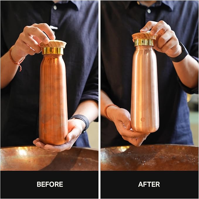 P-TAL Brass Cleaner & Instant Copper Cleaner10 Fl Oz | 100% Plant Based and Non Toxic Tarnish Remover Gel | Eco-Friendly Silver Jewellery & Metal Cleaner