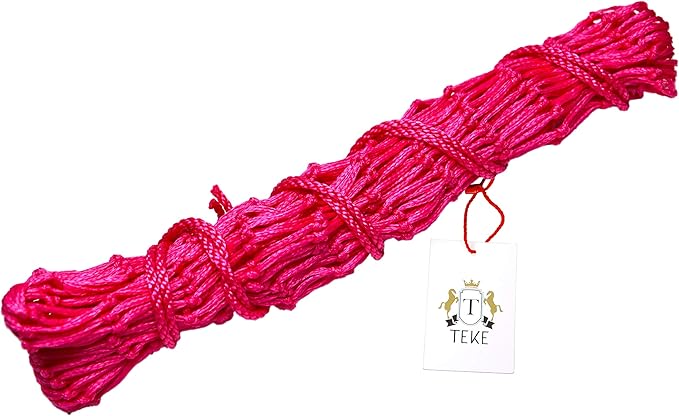 T TEKE 2 pcs Classic Slow hay Feeder hay nets, 40" Length with 2" Holes, Horse Supplies hay Bags for Horses, Goat Feed